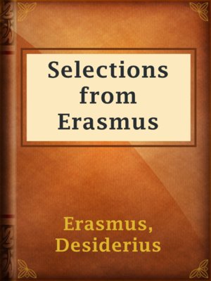 cover image of Selections from Erasmus